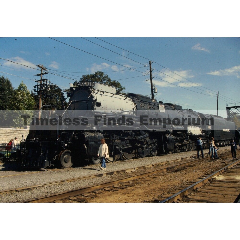 1980s 35mm Slide Trains - Union Pacific Big Boy locomotive No. 4012.